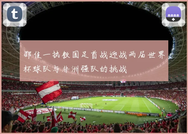邵佳一执教国足首战迎战两届世界杯球队与非洲强队的挑战