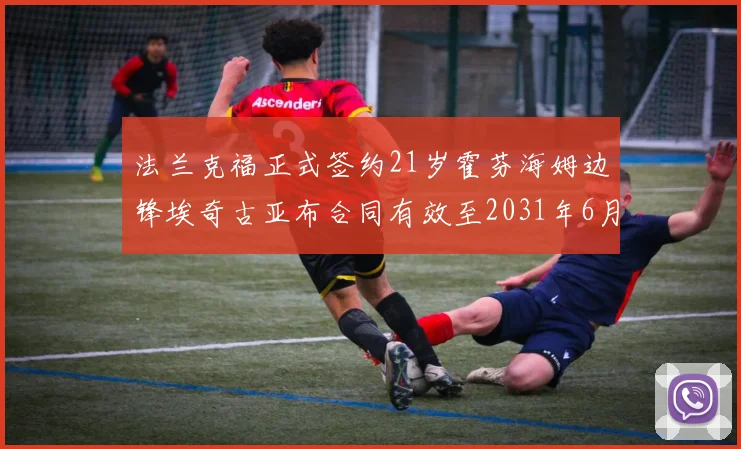 法兰克福正式签约21岁霍芬海姆边锋埃奇古亚布合同有效至2031年6月