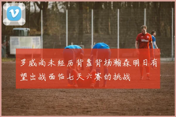 罗威尚未经历背靠背杨瀚森明日有望出战面临七天六赛的挑战